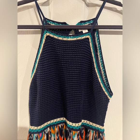 Xhilaration Crochet Top Aztech Maxi Dress - Picture 2 of 11